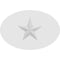 Ekena Millwork Standard Dalton Star Rosette With Square Edge, 7"W x 4 3/4"H x 1/2"P ROSP070X048X050DAL06 - alternate 4